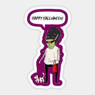 Happy Halloween from the Zombie Mama Sticker